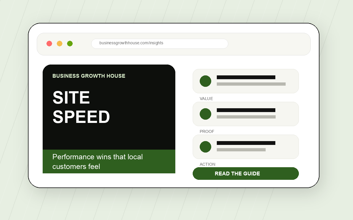 Website speed guide artwork